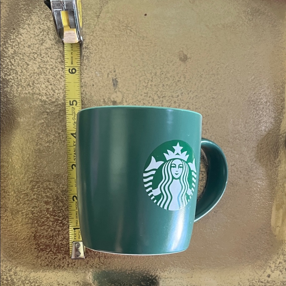 #1449: Starbucks Green Ceramic Mug 11 Fl oz /325 ml 2024 - Picture 4 of 5